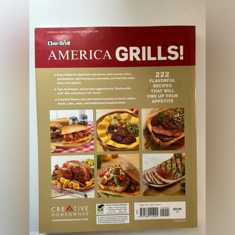 EUC char broil America grills cookbook